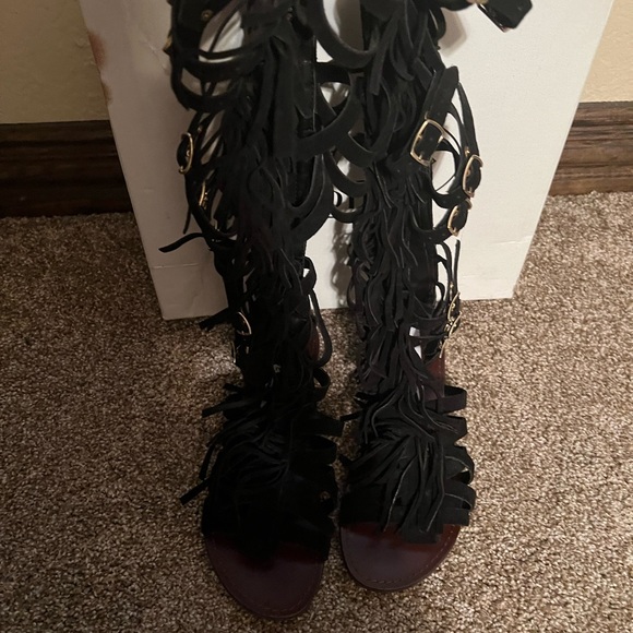 Steve Madden Suede Gladiator Sandal - Picture 1 of 3